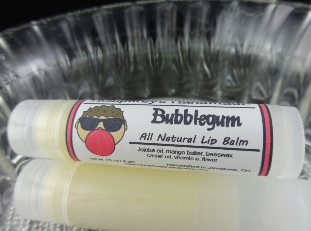 BUBBLEGUM Lip Balm  Chewing Gum or Gumball Flavor – Humphrey's Handmade