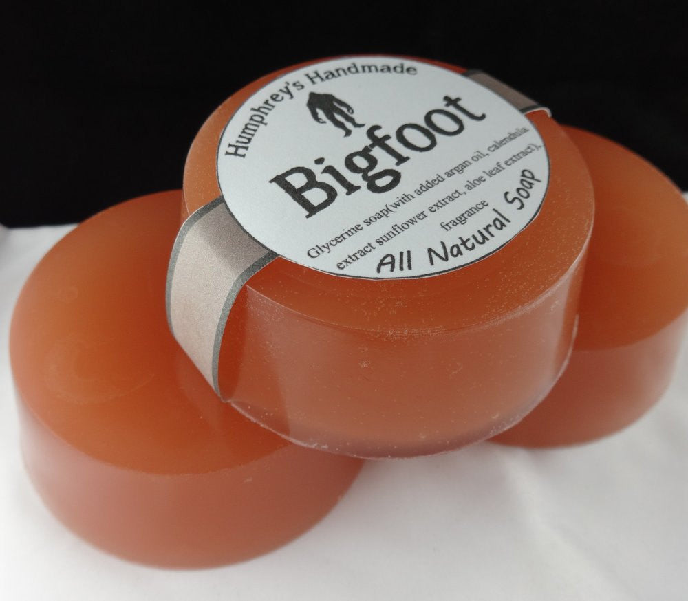 BIGFOOT Oatmeal Soap, Unisex Oakmoss Sandalwood Scent, Sasquatch