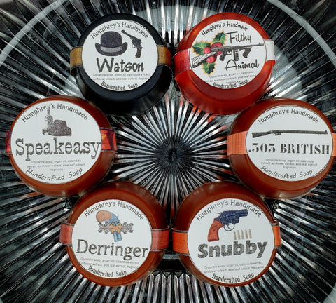 6 Soap Whisky Flight with Chaser | Bourbon Whisky Scents | Handmade Glycerin Soap Sampler