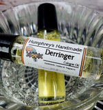 DERRINGER Unisex Cologne | Roll On Jojoba Oil for Men and Women | Bourbon Sea Salt Caramel