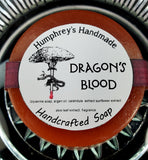 DRAGON'S BLOOD Glycerin Soap | Unisex | Amber Vanilla Patchouli Orange | Beard Wash | Shaving