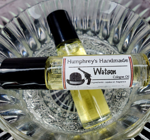 WATSON Men's Cologne | Roll On Jojoba Oil | Oatmeal Stout Butterscotch Vanilla Scent